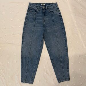 High Rise Blue Jeans